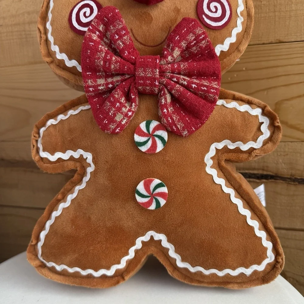 Christmas Gingerbread Plush Pillow Holiday Baking‎ Decor Hobby Lobby Candy Land